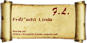 Fröschl Linda névjegykártya